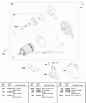 Electric Starter Diagram and Parts List for 245432-0083-01  Briggs and Stratton Engine